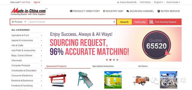 阿裏巴巴和中國製造網的流量對比